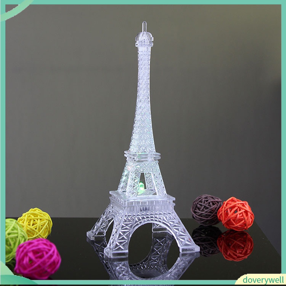 (Doverywell) Đèn ngủ kiểu dáng tháp Eiffel mini LED đổi màu độc đáo xinh đẹp