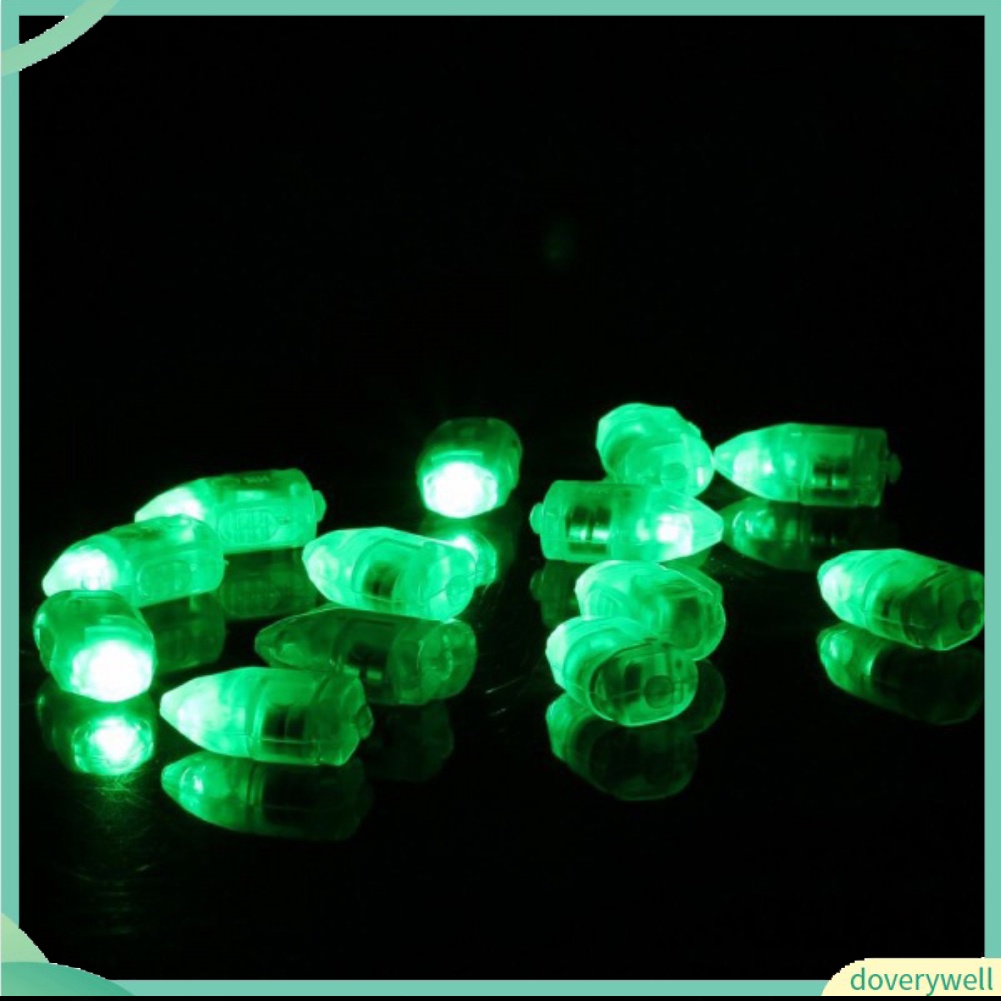 (Doverywell) Set 10 đèn LED bong bóng mini chống thấm nước hình viên đạn nhỏ dành cho trang trí