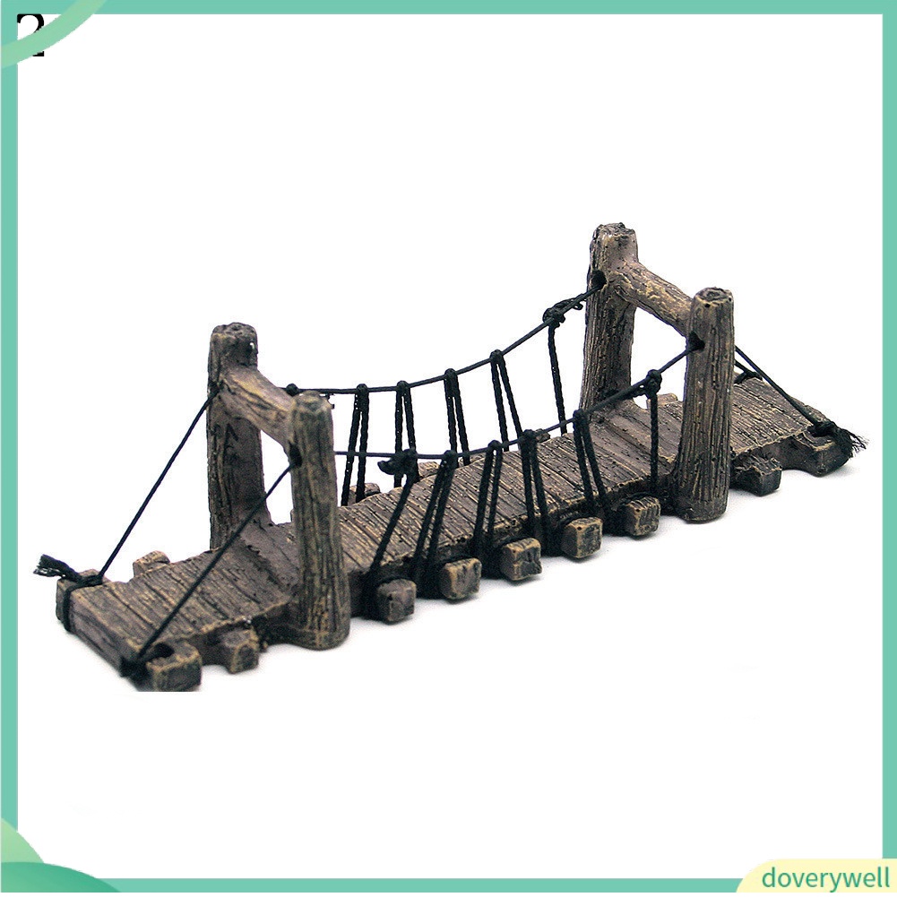 (Doverywell) Mô hình cây cầu gỗ dùng trang trí bể cá kiểng
