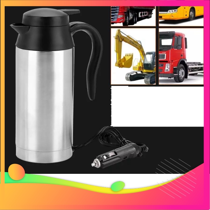 Xả kh0 BÌNH ĐUN NƯỚC SIÊU TỐC 12V, 24V DUNG TÍCH 750ML CHO XE Ô TÔ, XE BUÝT, XE TẢI DUNG TÍCH 750ML