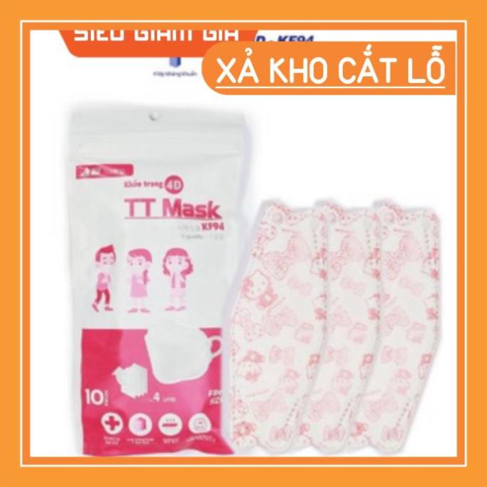 lxl Túi 10 Chiếc Khẩu Trang 4D TT Mask KF94 Trẻ Em (2-10 tuổi)