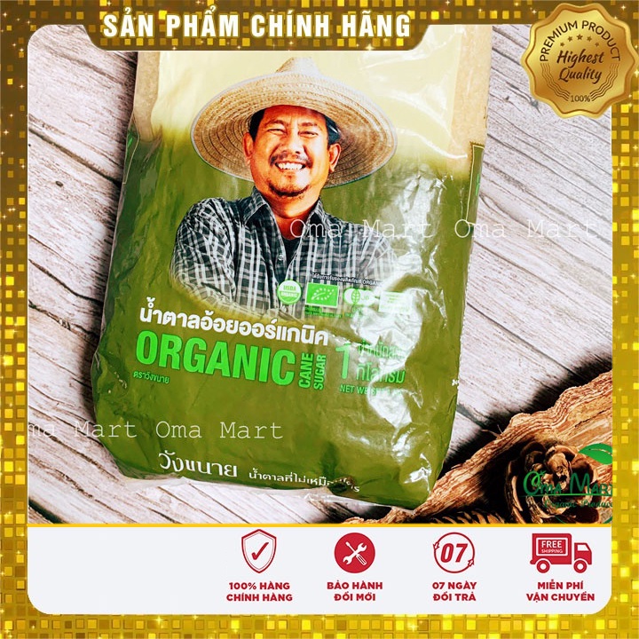 Mới về Đường mía hữu cơ Thái Lan 1kg