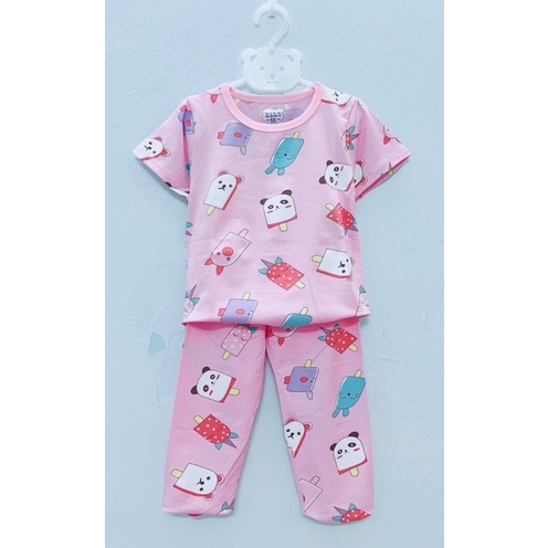 Bộ QC xuất hàn tay ngắn quần dài cho bé 15-23kg