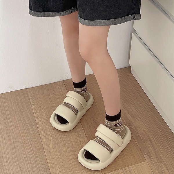 Dép bánh mì Chiều cao đế dày với giày bãi biển EVA