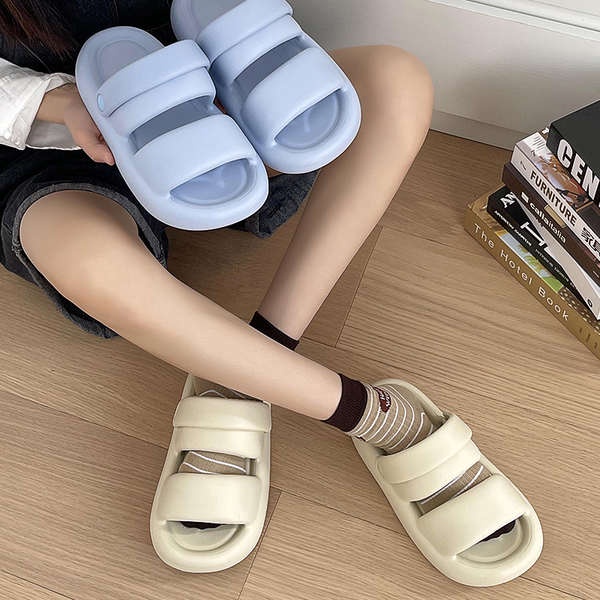 Dép bánh mì Chiều cao đế dày với giày bãi biển EVA