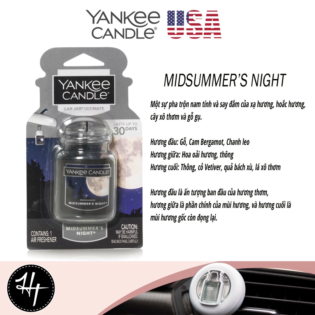Xả kh0 SÁP THƠM XE Ô TÔ YANKEE CANDLE