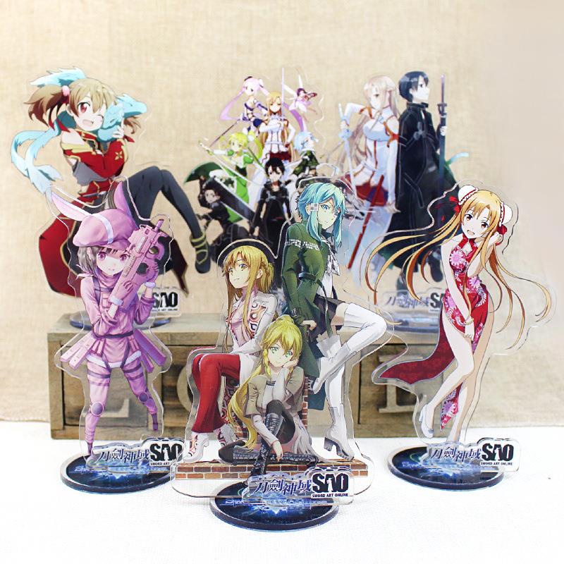 Giá Đỡ Bằng Acrylic Hình Hoạt Hình Sword Art Online 81-120 Kirito Asuna Merchandise