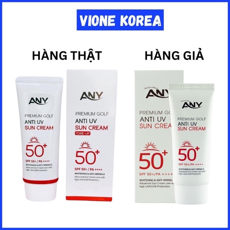 Kem Chống Nắng Hàn Quốc Nâng Tông Any Premium Golf Anti UV SPF 50+