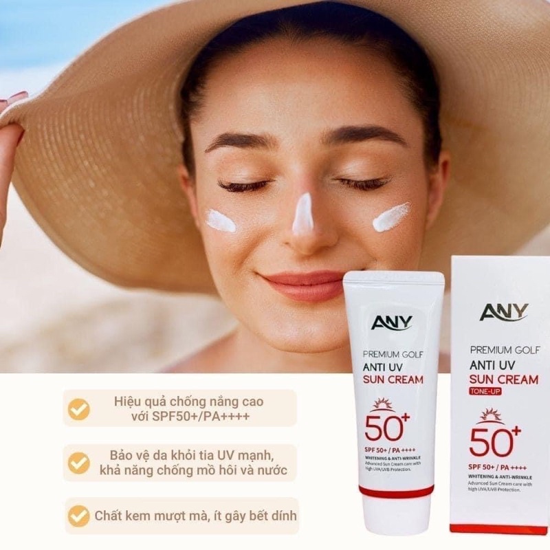 Kem Chống Nắng Hàn Quốc Nâng Tông Any Premium Golf Anti UV SPF 50+