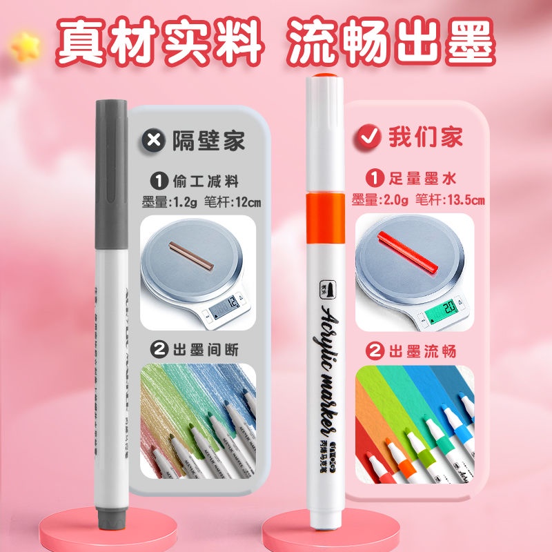 Set 120 Bút Màu Nước Acrylic Không Độc Hại Có Thể Rửa Sạch Dành Cho Trẻ Mẫu Giáo