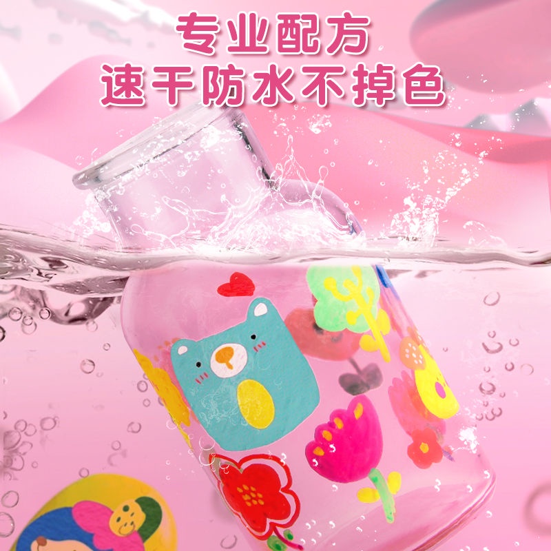 Set 120 Bút Màu Nước Acrylic Không Độc Hại Có Thể Rửa Sạch Dành Cho Trẻ Mẫu Giáo