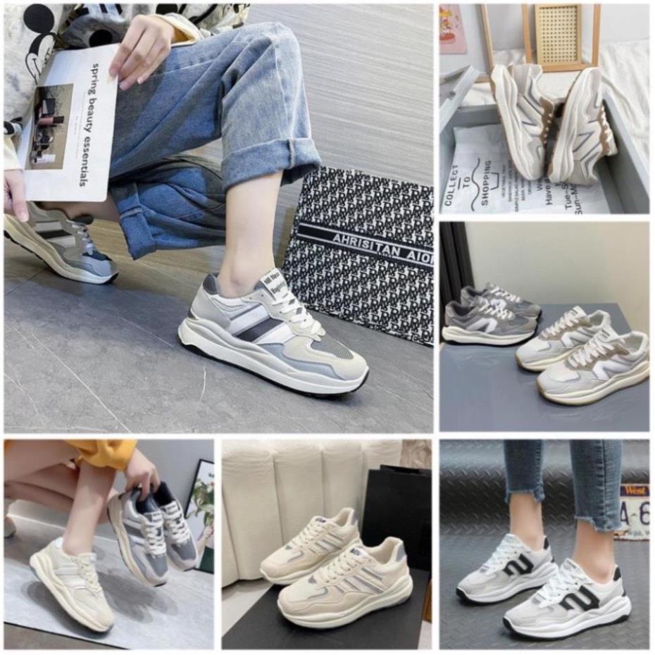 Giày Thể Thao Nữ Độn Đế Tăng Chiều Cao , Giày Sneaker Ulzzang Nữ Hot Hit Giá Thành Rẻ Tới Trường Đi Dạo Tập Gym Đề Được