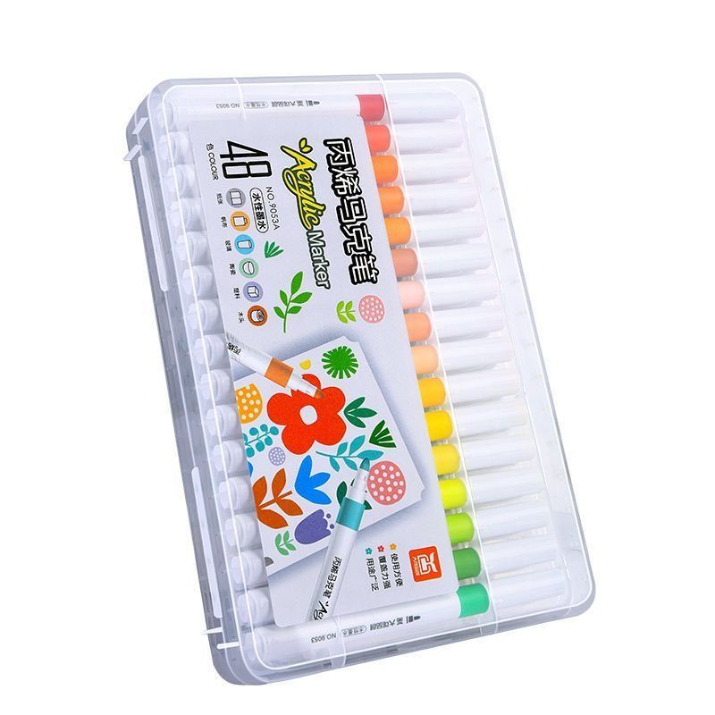 Bộ 24 Bút Màu Nước Acrylic 36 Màu Sắc Dành Cho Học Sinh Mẫu Giáo