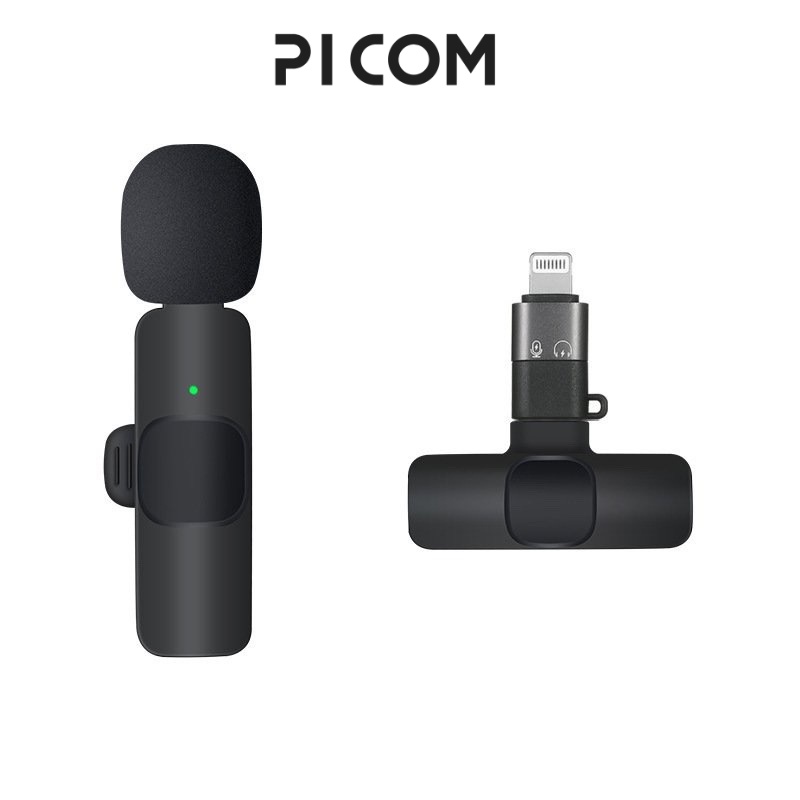 Micro Cài Áo Thu Âm Không Dây Dành Cho Điện Thoại K8 K9 1Mic Và 2Mic TFAST