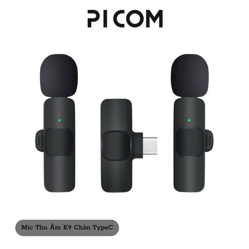 Micro Cài Áo Thu Âm Không Dây Dành Cho Điện Thoại K8 K9 1Mic Và 2Mic TFAST