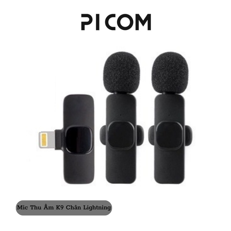 Micro Cài Áo Thu Âm Không Dây Dành Cho Điện Thoại K8 K9 1Mic Và 2Mic TFAST