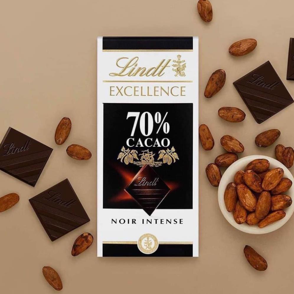 Socola Cacao Lindt Dark Chocolate 60%, 70%, 78%, 85%, 90%, 99% Cacao