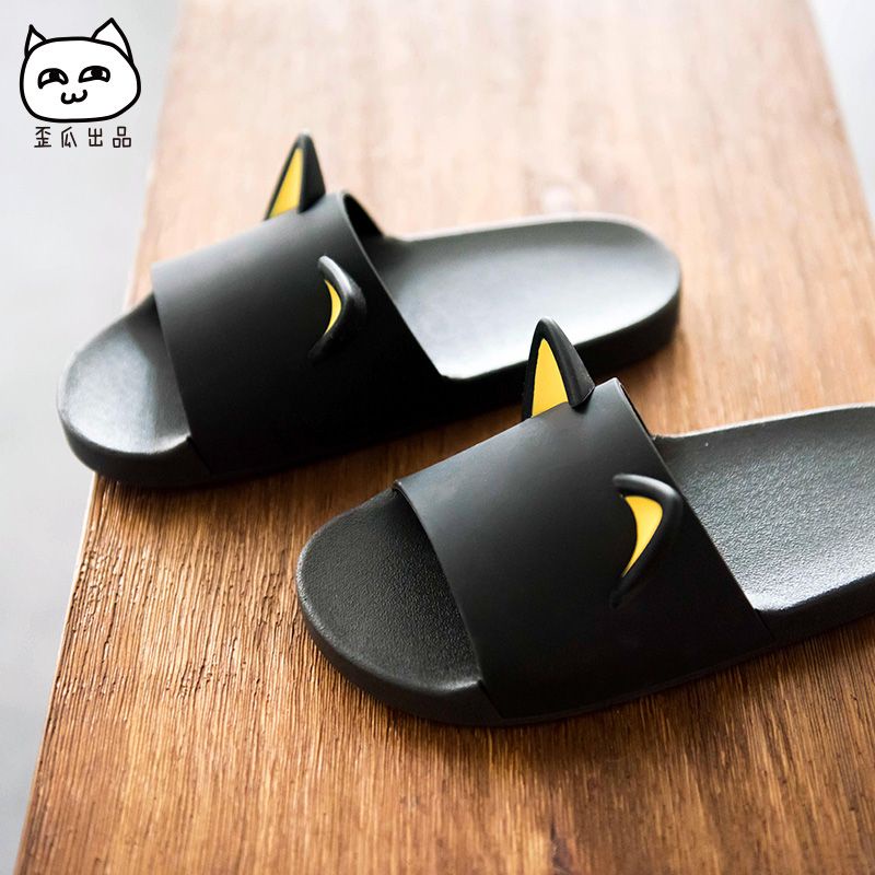 Dép Đi Trong Nhà Tắm Chống Trượt Hình Tai Mèo Shiba Inu Erha Cho Cặp Đôi