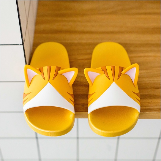 Dép Đi Trong Nhà Tắm Chống Trượt Hình Tai Mèo Shiba Inu Erha Cho Cặp Đôi