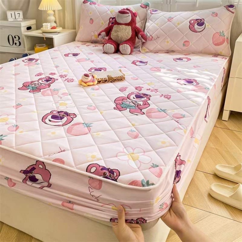 Ga Cotton Chống Thấm Hoạ Tiết Disney Nhập Khẩu (Không Kèm Gối) Full 10 Màu