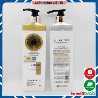 Cặp dầu gội xả collagen vinge 1000ml | hàng chính hãng - nemo shop