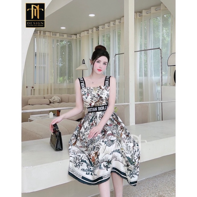 𝗩𝗶𝗱𝗲𝗼 𝗔̉𝗻𝗵 𝗧𝗵𝗮̣̂𝘁 ✔ Sét áo DO hai day bản to mix chân hoa lá hoa dài xa hoa