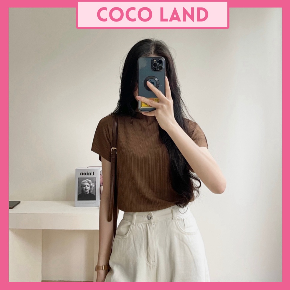 Áo tay dơi cổ 2 phân sóng mỏng êm ái thông thoáng Miho house coco land babydoll cực xinh