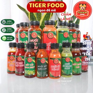 Muối ớt chanh xanh và đỏ TIGER FOOD Muối chanh ớt xanh - sốt me cay nhà làm siêu phẩm chấm Hải Sản hay Nướng tuyệt vời