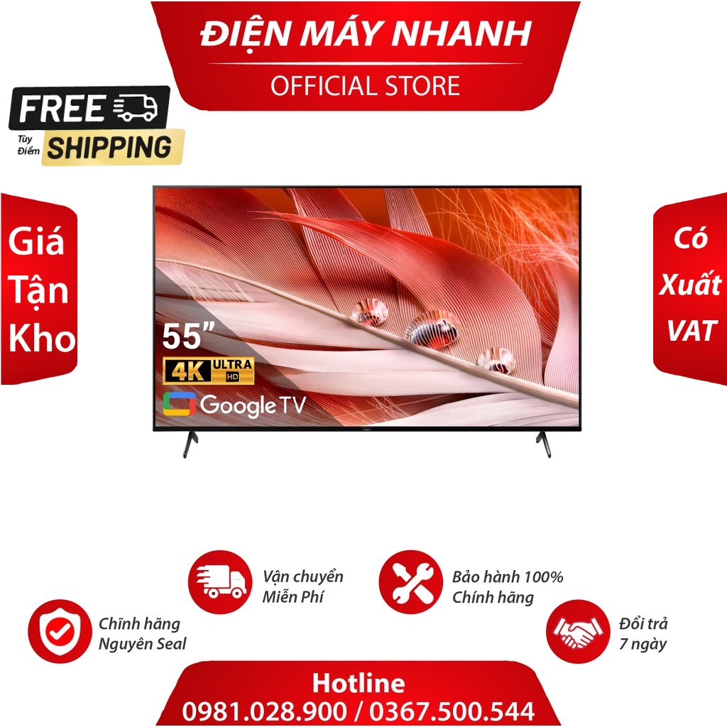Android Tivi Sony XR-55X90J 4K 55 inch Mới 220V