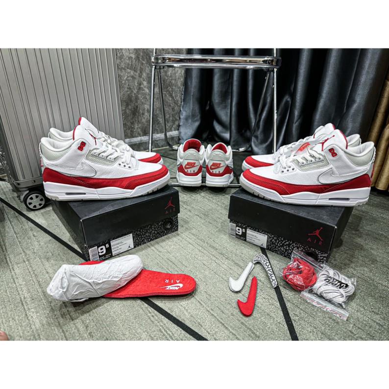 Giày thể thao cổ cao | Jordan3 Tinker White Red cao cấp