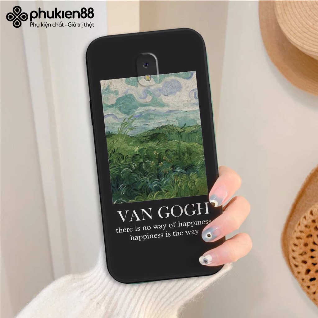 Ốp TPU cạnh vuông Samsung J7 Pro Silicon dẻo hình nghệ thuận Van Gogh, rẻ đẹp