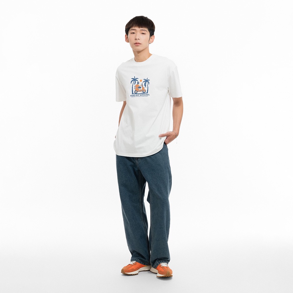 Áo thun Owlbrand Motobike/White