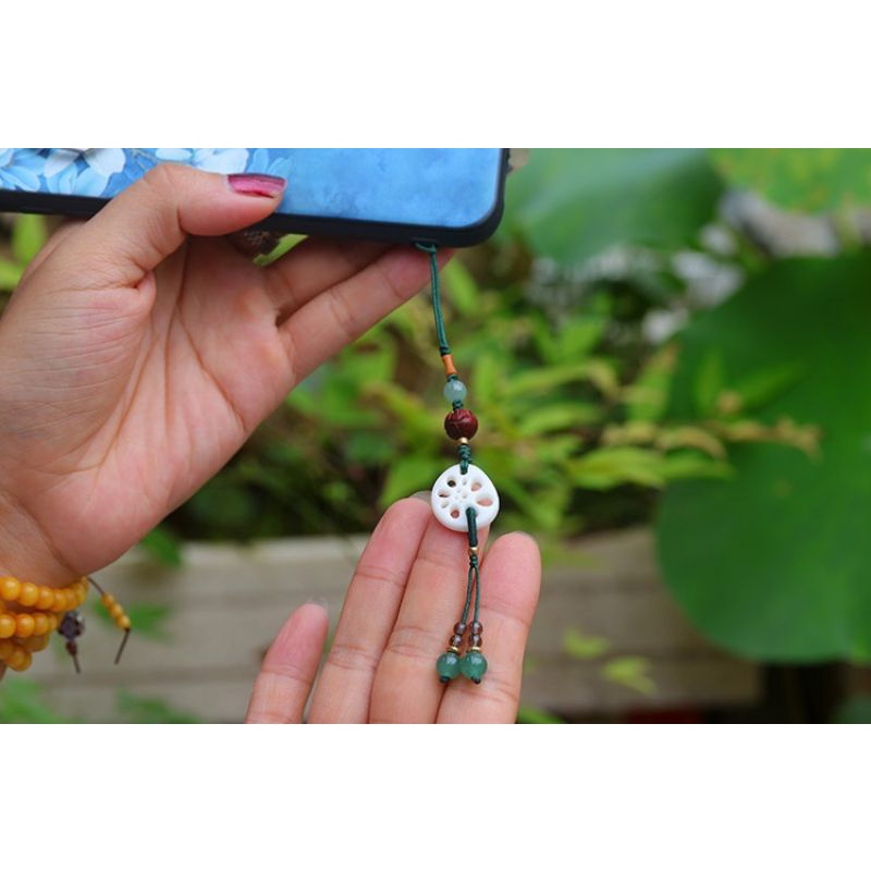 Móc Treo ĐT Sen Bách Diệp Cầu Bình An