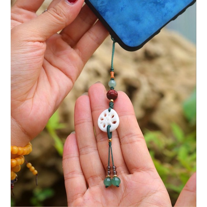 Móc Treo ĐT Sen Bách Diệp Cầu Bình An