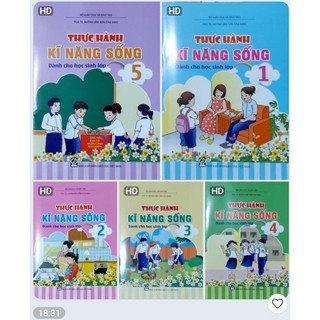 Sách - Bộ thực hành Kĩ Năng Sống (Từ lớp 1 đến lớp 5) - Huỳnh Văn Sơn (Bộ Mới 2023)