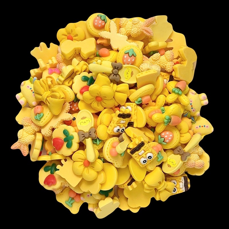 Set 10 sticker 3d gắn dép crocss theo màu sắc