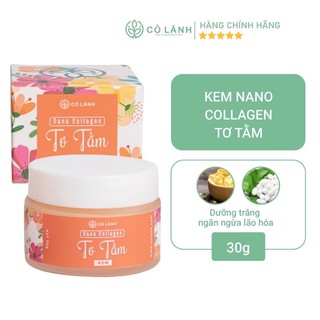 Kem Nano Collagen Tơ tằm Cỏ Lành 30g Ngăn ngừa lão hóa, mờ nếp nhăn