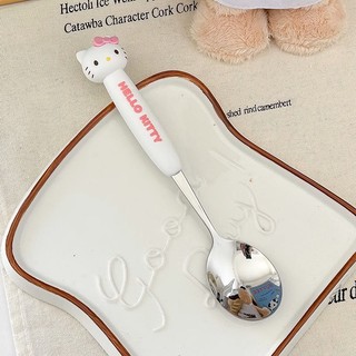 Thìa , dĩa inox hình Hello Kitty