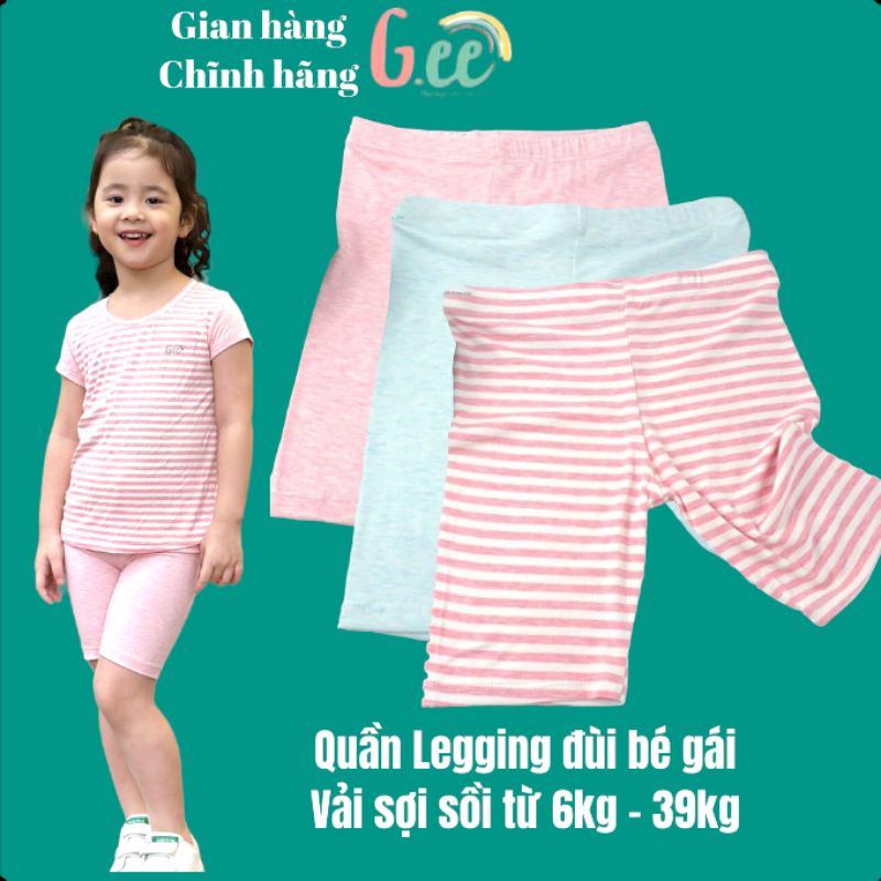 Quần Legging Đùi Ngắn Cho Bé Gái Thương Hiệu Gee Mặc Ở Nhà Mềm Mát.