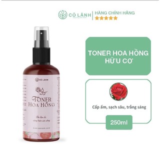 Toner Hoa hồng hữu cơ Cỏ Lành 250ML
