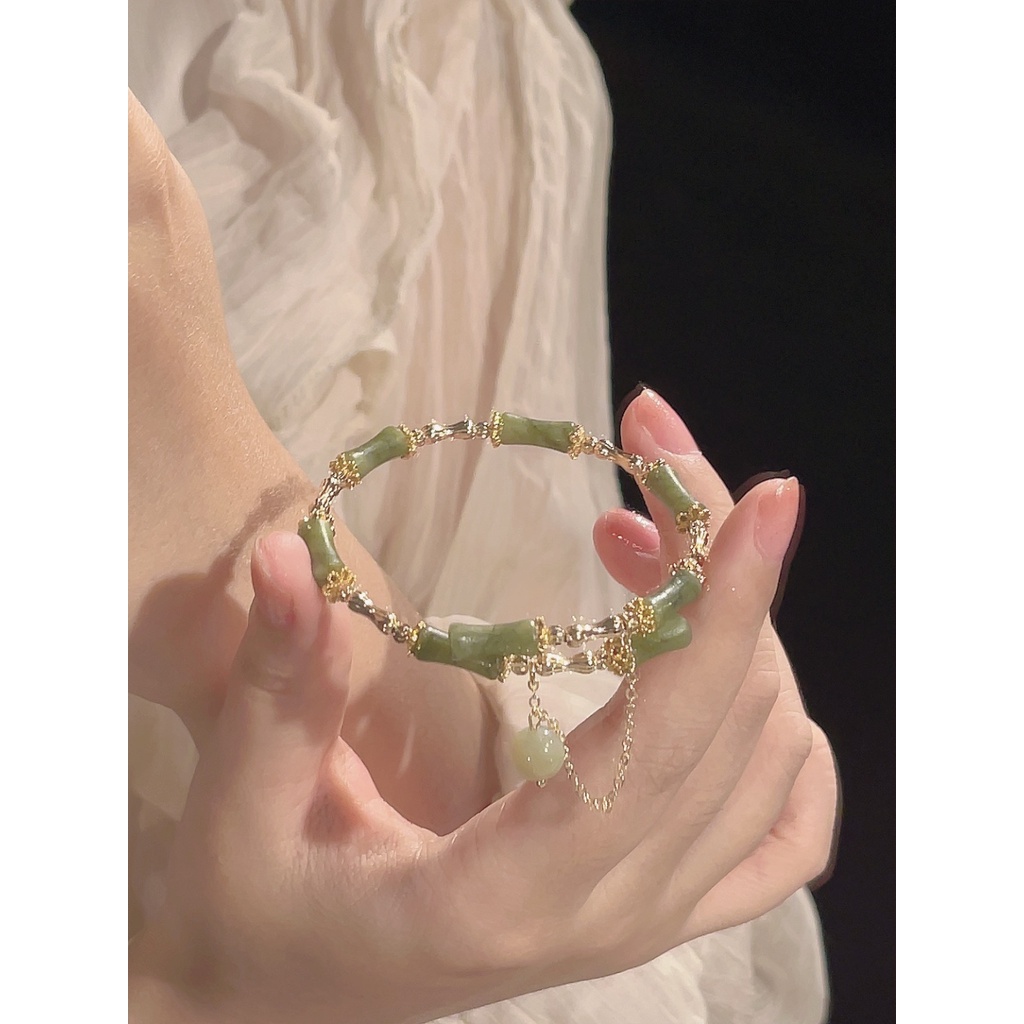 Vòng Tay Xếp Chồng Lên Nhau Họa Tiết Lá Phong Cách Dân Tộc Cho Nữ 2023