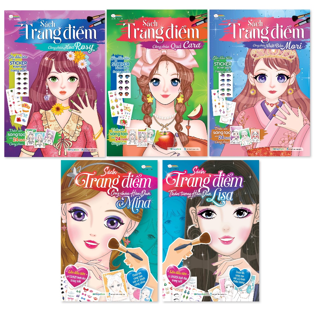 Sách - Combo Sách trang điểm công chúa (5 cuốn)