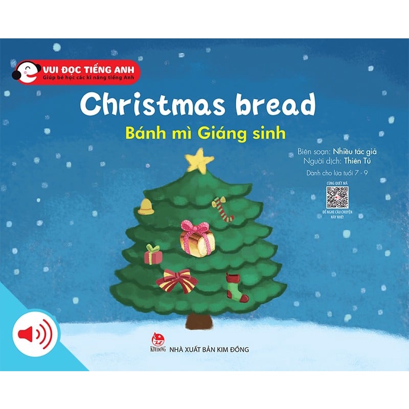 Sách Bộ 2 - Vui đọc tiếng Anh - Giúp bé học các kĩ năng tiếng Anh - Christmas bread - Bánh mì Giáng sinh