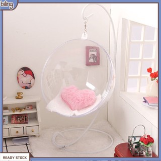 Xích đu trong suốt dùng trang trí nhà búp bê