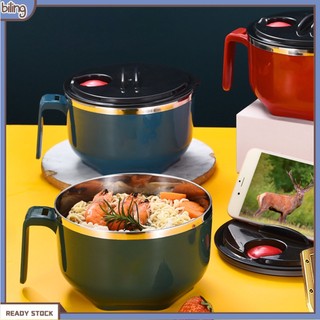 [biling] Bát Ăn Mì Bằng Thép Không Gỉ Không Bpa 1000ml / 1300ml
