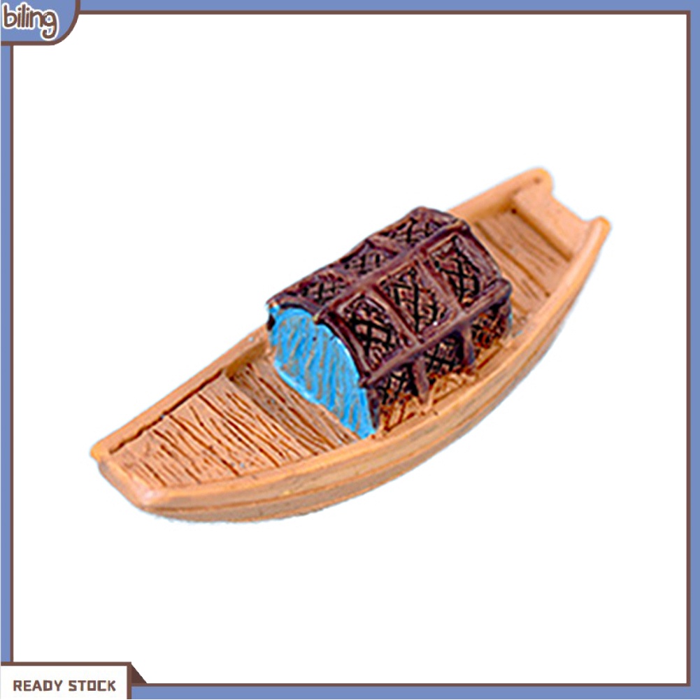 Mô Hình Thuyền Đánh Cá Mini Trang Trí Sân Vườn Tiểu Cảnh