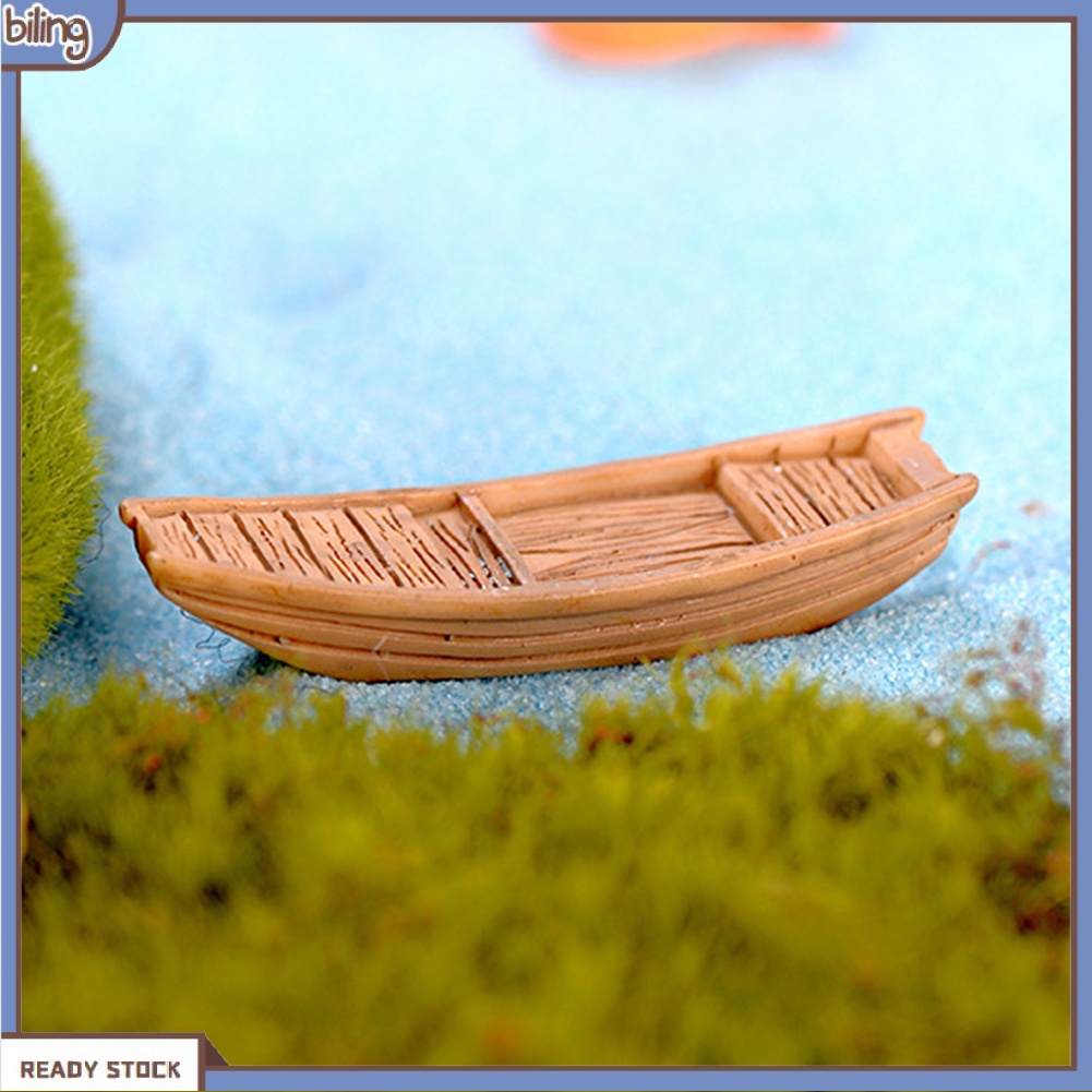 Mô Hình Thuyền Đánh Cá Mini Trang Trí Sân Vườn Tiểu Cảnh