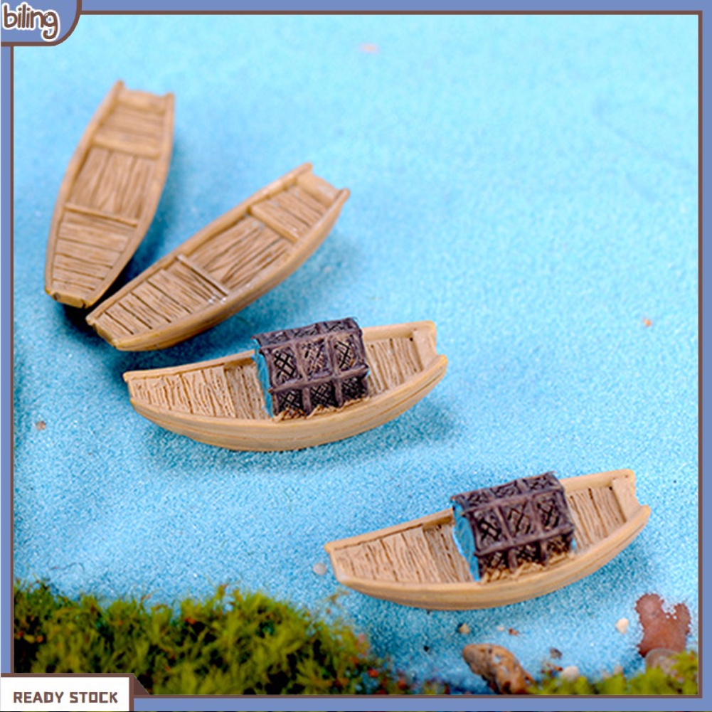 Mô Hình Thuyền Đánh Cá Mini Trang Trí Sân Vườn Tiểu Cảnh