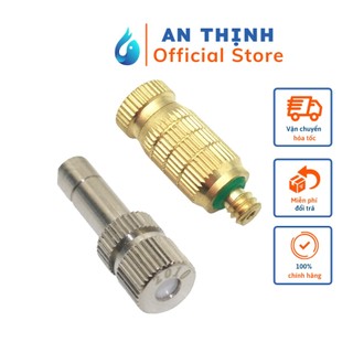 [Hàng Chuẩn] Béc đồng/Inox Phun Sương Làm Mát- Vòi Phun Sương Mịn quán cafe, sân vườn, ngoài trời (Béc ron xanh Loại 1)