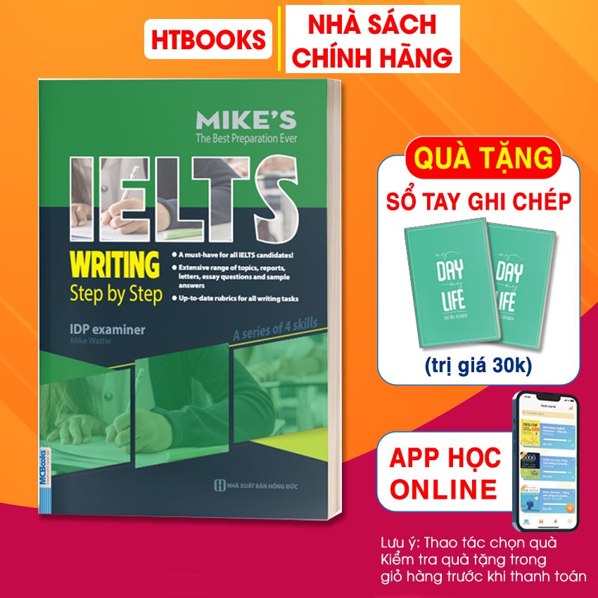 Sách Ielts Writing Step By Step Dành Cho Người Luyện Thi Ielts Tự Học Có App Học Đi kèm